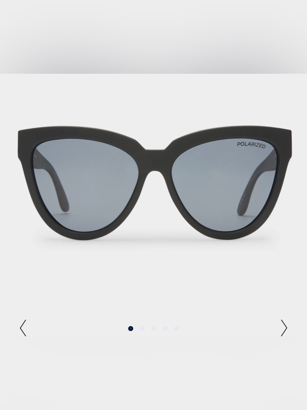 Le Specs Black Cat-Eye Liar Liar Polarized Sunglasses